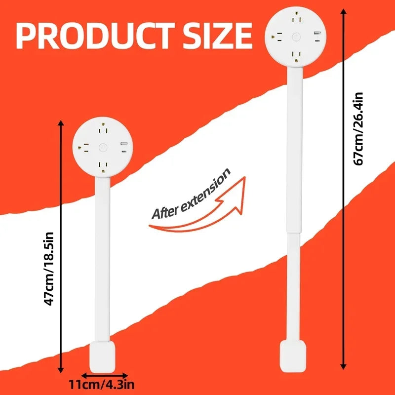 Prises Murales Electrique Ajustables Parfait Pour Les Endroits Inaccessibles - Incontournable