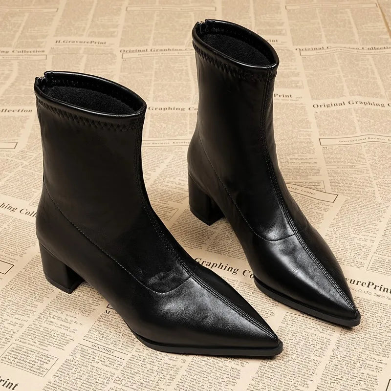 Fashion Vintage Bottes Tips Pointues ⟡ ݁