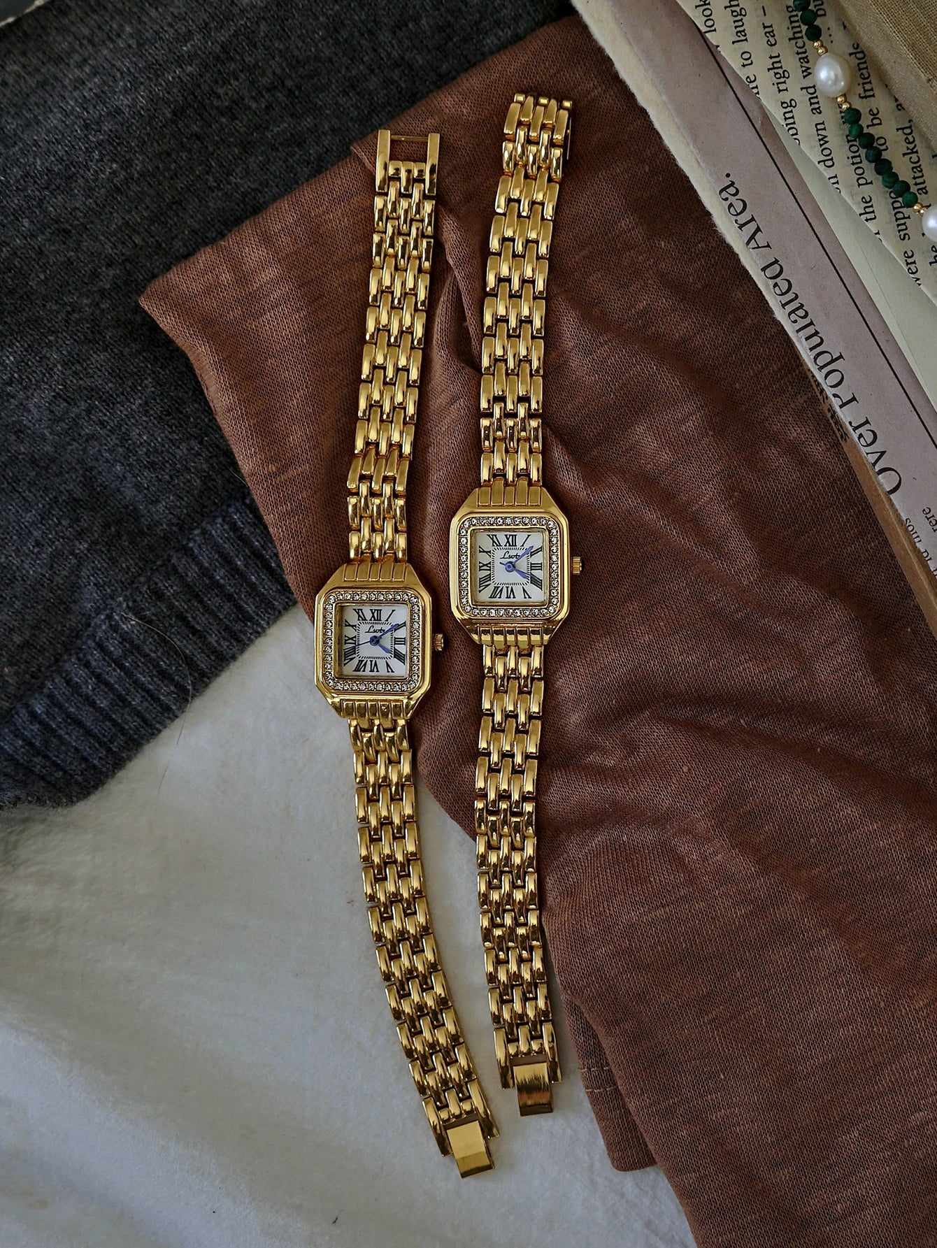 1pc Nouveau Arrivage Montre Doré/Argenté ⟢