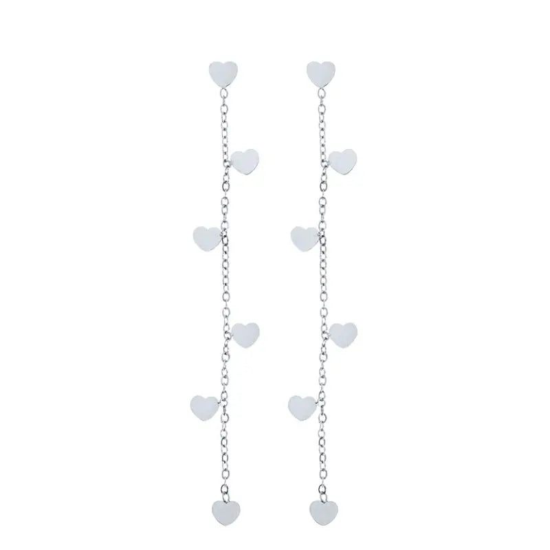 925 Sterling Zircon Geometric Boucles d'Oreilles Pendantes