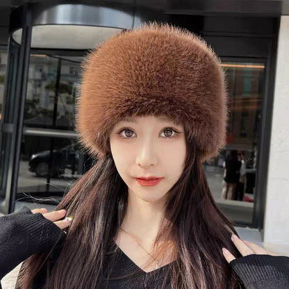 Fluffy Fausse Fourrure Bonnet Parfait Hiver ⟢