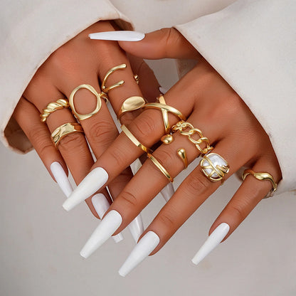 12 Pcs/Set Bagues Toute Occas