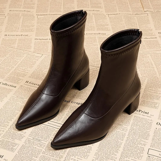 Fashion Vintage Bottes Tips Pointues ⟡ ݁