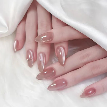 24Pcs Metallic✧Faux Ongles Réutilisables ✧