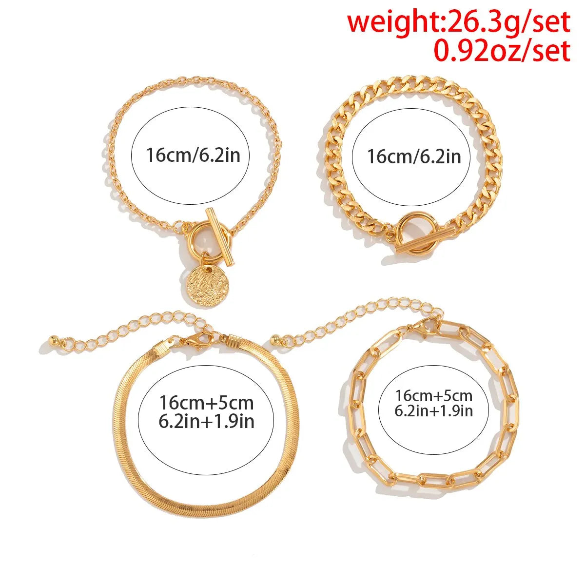 4 Pcs Set Bracelets