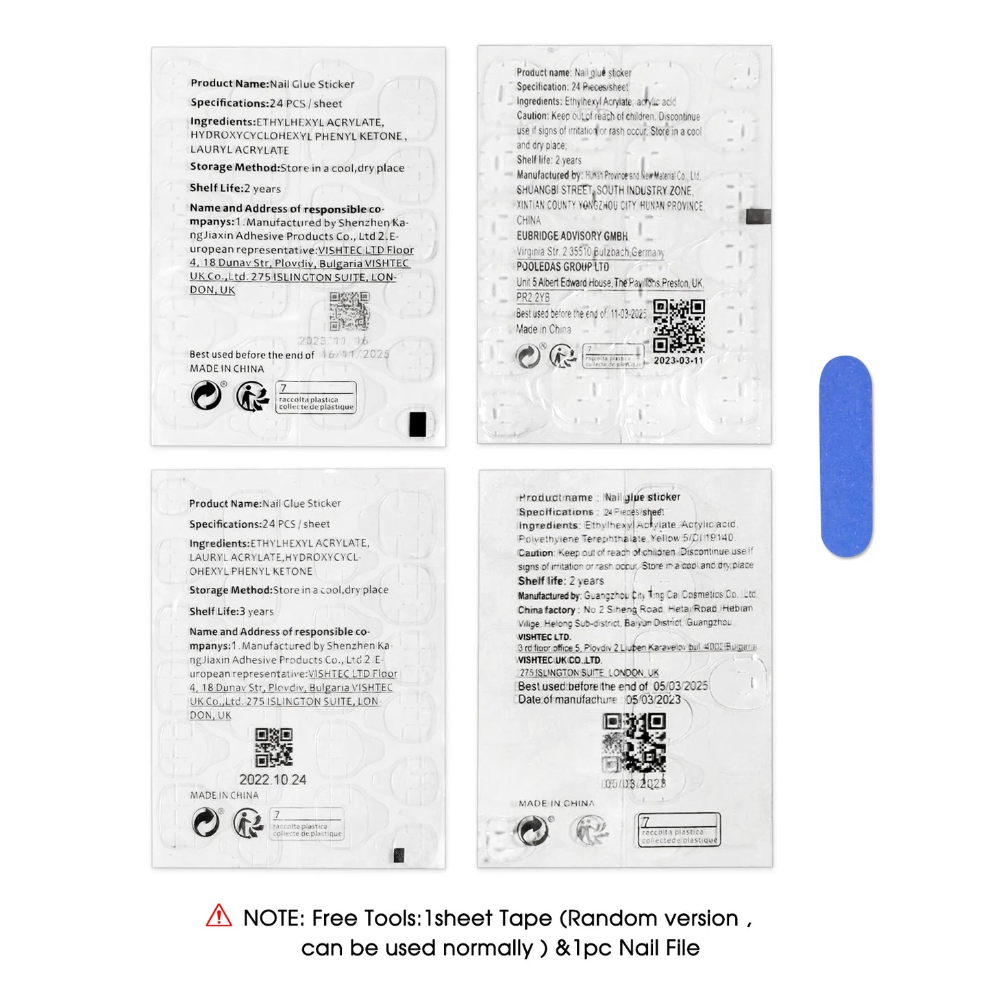 24pcs 3D Faux Ongles Aux Choix ⸝♡