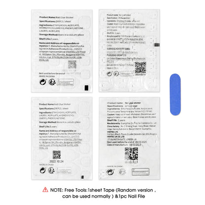 24pcs 3D Faux Ongles Aux Choix ⸝♡