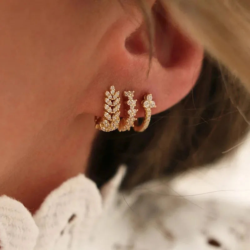 1/2 Pcs Boucles d'Oreilles au Choix Inoxydables