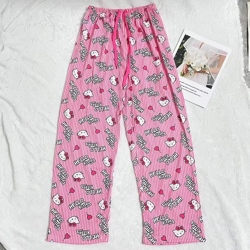 HelloKitty Summer Pajama Pants Anime Cartoon